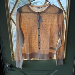 GAP Cream Button-Up Cardigan